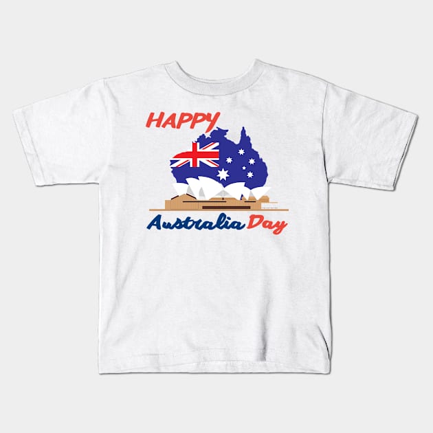 Australia Day Kids T-Shirt by MPclothes